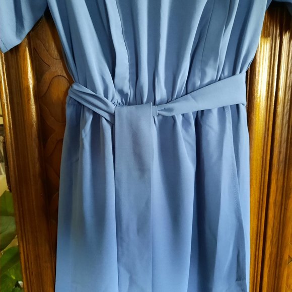 Cornflower Blue Split Hem Maternity Nursing Maxi Dress - NWT, Size S - Picture 4 of 16